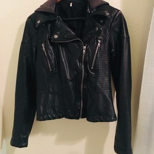 Free People Vegan Leather Jacket